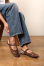 Multi Alena Double Strap Backless Mary Jane Flats, Image 7 of 7