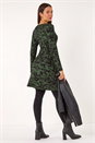 Green Tie Dye Wrap Detail Stretch Dress, Image 3 of 5