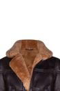Brown Womens RAF Sheepskin Flying Jacket-Albay, Image 4 of 4