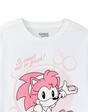 White Sonic the Hedgehog Amy's Bubblegum T-Shirt, Image 3 of 6