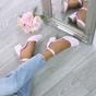 Light Pink AJVANI Light Pink Mid Block Heel Ankle Strap 2 Part Heels, Image 5 of 6