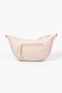 Beige Faux Leather Half Moon Crossbody Bag, Image 2 of 4
