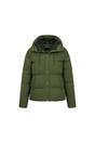 Khaki Cosy Extreme Short Down Jacket, Image 5 of 5