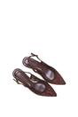 Brown Lace Slingback Court Shoes Pointed Toe Kitten Heels, Image 6 of 6