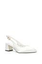 Ivory 'Virelai' Low Block Heel Bridal Heels With Slingback, Image 2 of 6