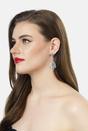 Green Contemporary Designer Green Drop Earrings, Image 4 of 4