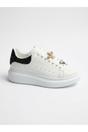 Black iKrush Black Sloane White Platform Trainers, Image 1 of 5
