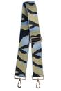 Blue Glitter Camouflage Woven Bag Strap, Image 1 of 2