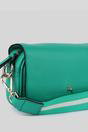Green Ashwood Leather Green 'Eleganza Milano' Real Leather Flapover Crossbody Bag, Image 2 of 4