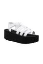 White Helio Terrence Wedge Sandals, Image 4 of 4