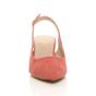 Coral AJVANI Coral Mid Heel Slingback Pointed Toe Court Shoes, Image 6 of 6