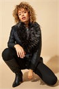 Black Longline Faux Leather Belted Coat, Image 4 of 5