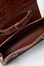Brown Textured Crossbody Mini City Bag, Image 2 of 3
