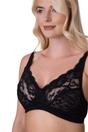 Black Camille Lingerie Black Soft Lace Cup Non-Wired Bra, Image 5 of 5