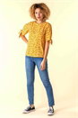 Amber Ditsy Split Sleeve Top, Image 2 of 4