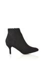 Black 'Anastsia' Low Mid Kitten High Heel Stiletto Zip-Up Ankle Boots, Image 1 of 5