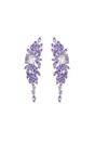 Purple Dazzling Dainty Drop Earrings, Image 1 of 4