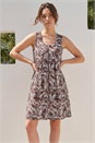 Chocolate Petite Abstract Print Pocket Dress , Image 1 of 4
