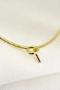 Gold 14K Gold Plated Thin Hoops, Image 8 of 8
