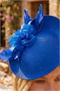 Royal Blue Mini Disc Fascinator, Image 4 of 4
