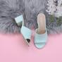 Mint AJVANI Mint Mid Block Heel Peep Toe Mules Sandals, Image 4 of 6