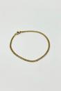 Gold Cuban Bracelet in Gold 3mm, Image 2 of 3