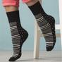 Blue 6 Pairs Non Elastic Socks, Image 4 of 5