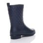 Navy Blue AJVANI Navy Blue Waterproof Wellingtons Quilted Ankle Boots Wellies, Image 4 of 6