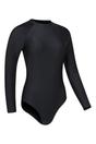 Black Sydney Long Sleeved One Piece Swimsuit, Image 3 of 4