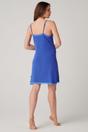 Royal Blue British Boxers Royal Blue "Ultra Blue" Bamboo Lace Strappy Nightdress, Image 3 of 4