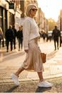 Gold iKrush Gold Sophie Womens Classic Platform Trainers, Image 1 of 3