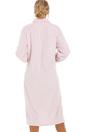 Light Pink Camille Lingerie Light Pink Supersoft Diamond Print Button Up Housecoat, Image 2 of 4