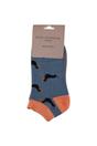 Blue Bamboo Breathable Trainer Socks, Image 2 of 5