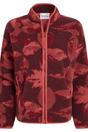 Red Catalina Leaf Print Fleece Jacket, Image 1 of 4