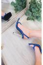 Blue iKrush Blue Lucinda Faux Leather Strappy High Heels, Image 3 of 3