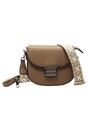 Beige Flap-Over Crossbody with Coin Pouch, Image 4 of 6