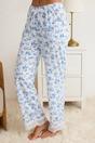 Multi WOVCOR Multi 2-Piece Lace Trim and Pyjama Set, Image 3 of 4
