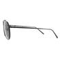 Black Salvatore Ferragamo Black Aviator Matte Black Grey Sunglasses, Image 3 of 4
