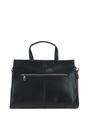 Black Large Real Leather Grab Bag, Image 3 of 4