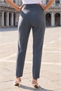 Dark Grey Straight Leg Angela Stretch Trouser, Image 3 of 4