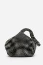 Black Nicki Diamante Mini Chainmail Pouch Bag, Image 1 of 3