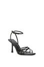 Black 'Ottoline' Strappy Stiletto Heeled Sandals With Ankle Strap, Image 2 of 6