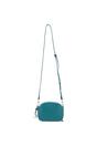 Green Real Leather Compact Crossbody Bag with Adjustable Strap, Image 4 of 4