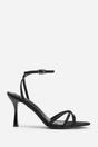 Black Audra Cross Over Strap With Gem Detail Heels, Image 2 of 4