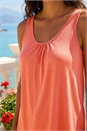 Rust Stretch Jersey Vest Top, Image 3 of 4