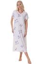 Lilac Floral Short Sleeve Nightdress, Image 1 of 5