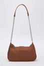 Brown WOVCOR Brown Buckle Strap Mini Shoulder Bag, Image 3 of 3