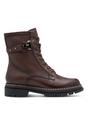 Brown Tamaris Brown Tamaris Womens Brown Leather Combat Boot, Image 1 of 6