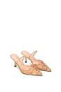 Rose Embroidered Slingback Mesh Court Shoes, Image 5 of 6