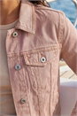 Rose Classic Cotton Denim Jacket, Image 4 of 4